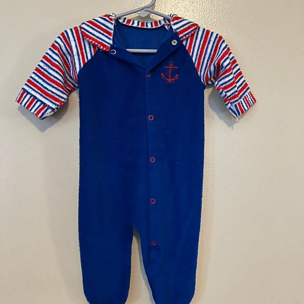 Vintage Anchor Onesie, approximately 9m - maybe 6?